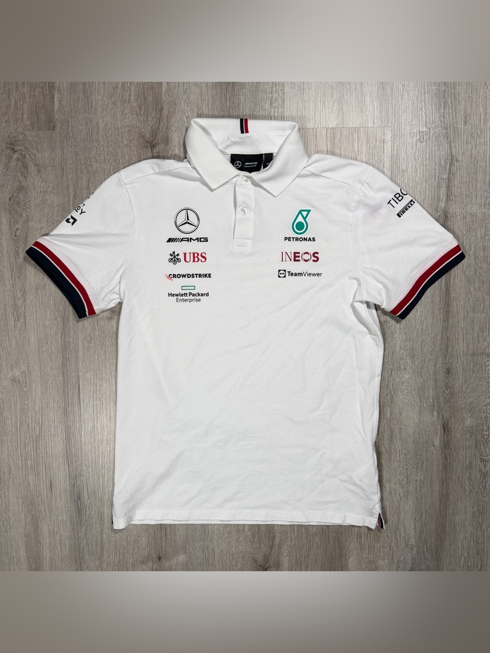 Mercedes-AMG Petronas Formula One Team Polo Shirt Medium Racing F1
